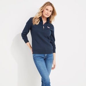 Vineyard Vines Women's Vineyard Navy Quarter Zip Shep Shirt Pullover